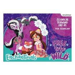 Blok techniczny Enchantimals A4 10k Starpak (405875)