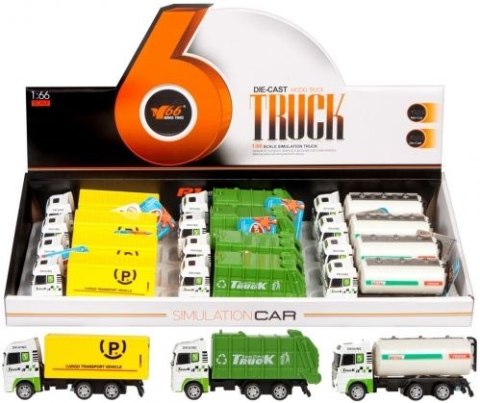 Ciężarówka AUTO CIĘŻAROWE METALOWE 12 CM MY66-A32 Mega Creative (394160)