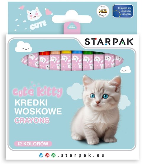 Kredki świecowe KITTY 12 kol. Starpak (559671)
