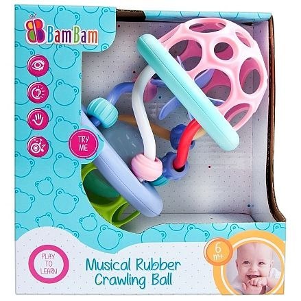 Zabawka edukacyjna Gumowa kula muzyczna Bam Bam (429201)