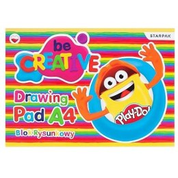 Blok rysunkowy Play Doh a4/20kartek biały A4 biały 20k [mm:] 210x297 Starpak (453898)