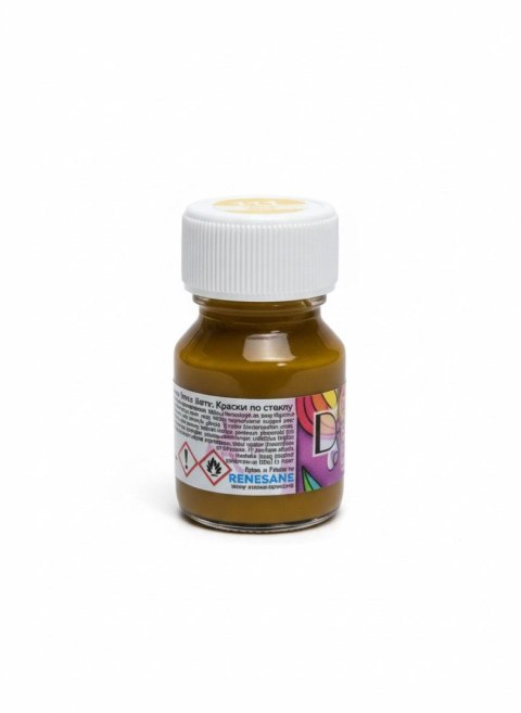 Farba do malowania na szkle kolor: żółte 30ml 1 kolor. Renesans (111)