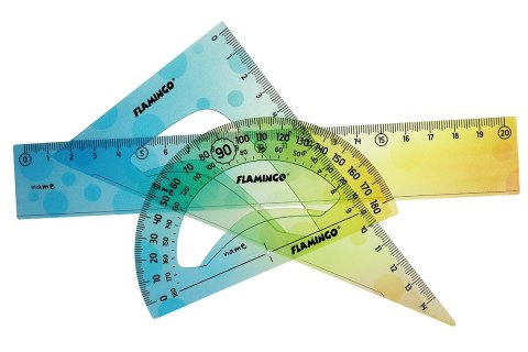 Komplet geometryczny 3 el. Flamingo (FLKR972402)