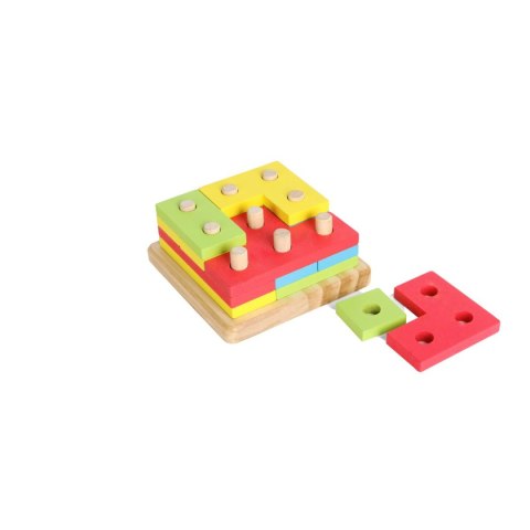 Zabawka edukacyjna drewniana inteligencja 4w1 Smily Play (AC7620 AN01)