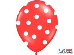 Balon gumowy Pastel Poppy Red 50 szt czerwony Partydeco (SB14P-223-007JW)