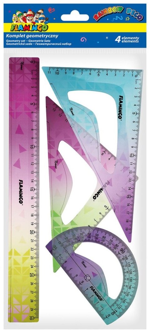 Komplet geometryczny 4 el. Flamingo (FLKR973390)