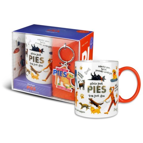 Kubek wielokrotnego użytku Set K+B PORYS-Pies Pan Dragon (5901854984223)
