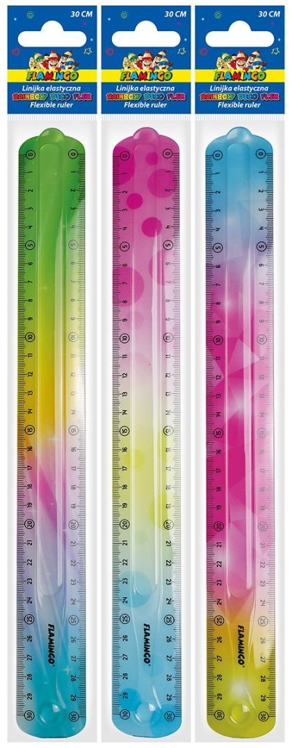 Linijka plastikowa 30cm Flamingo (FLKR972277)