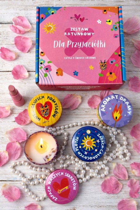 Szklanka Świece Set-Przyjaciółka Pan Dragon (5907195304454)