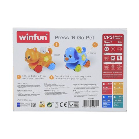 Zabawka edukacyjna Kotek naciśnij i jedź Smily Play (000734)