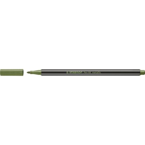 Flamaster Pen 68 metallic zielony 1 kol. Stabilo (68/843)