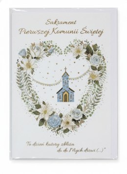 Kartka składana Komunia Karnet A5 Henry (5908451984199)