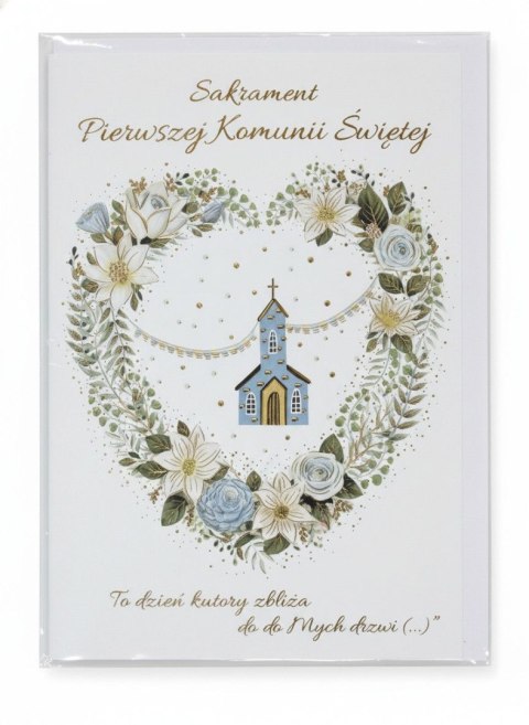 Kartka składana Komunia Karnet A5 Henry (5908451984199)