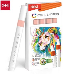 Marker specjalistyczny akrylowy (145) wkład różowy perłowy okrągła końcówka Deli (EC193A-PEARL PINK)