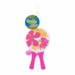 Rakieta plażowa drewniane z akcesoriami Kwiaty Mega Creative (584833)