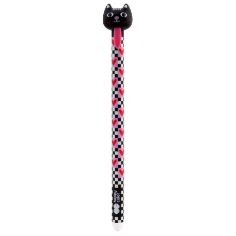 Długopis wymazywalny Love Cats wkład niebieski 0,5mm Happy Color (HA 4121 01LC-3 KP36)