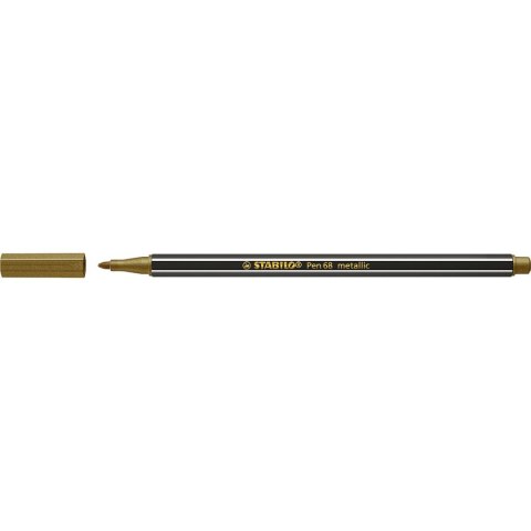 Flamaster Pen 68 metallic złoty 1 kol. Stabilo (68/810)
