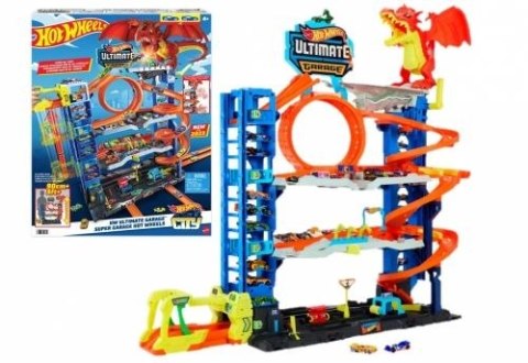 Garaż City Mega atak smoka Hot Wheels (HKX48)