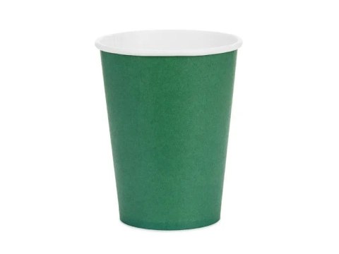Kubek jednorazowy ciemny zielony papier 250ml Partydeco (KPP90-012C-EU3)