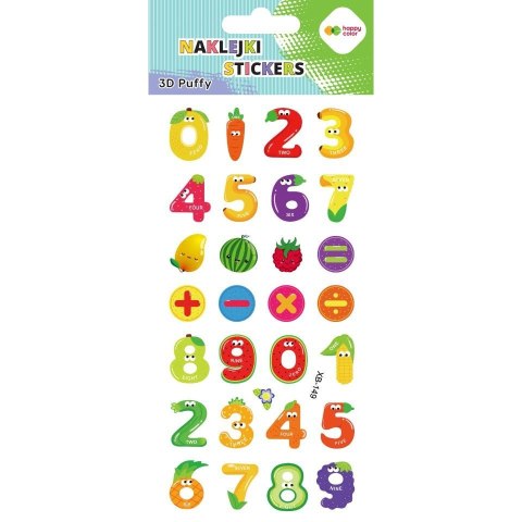 Naklejka (nalepka) Fruit Numbers Happy Color (HA 4241 9522-KP01)