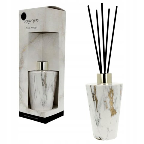 Odświeżacz powietrza Scentchips Dyfuzor patyczkowy Cone Marble Goji & Amber 200ml Pavoncella (8716516204581)