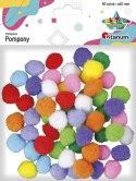 Pompony Craft-Fun Series Pastelowe poliestrowe mix 60 szt Titanum (20TH1020-13)