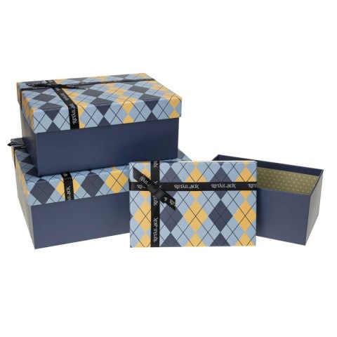 Pudełko na prezent Rozette (PUG-22083-PR set 3 pcs)