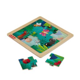 Puzzle drewniane mix 9 el. Fisher Price (HXV15)