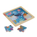 Puzzle drewniane mix 9 el. Fisher Price (HXV15)