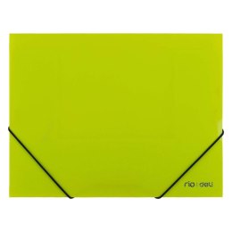 Teczka plastikowa na gumkę A4 zielona Deli (E39504_GREEN)