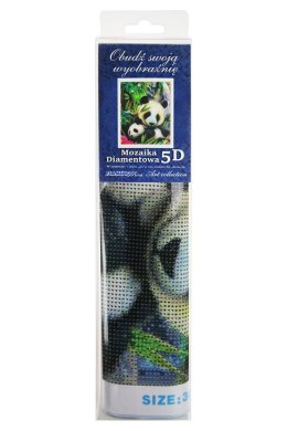 Zestaw kreatywny Diamentowa mozaika 30x40cm Panda Flamingo Line (TGC75484)