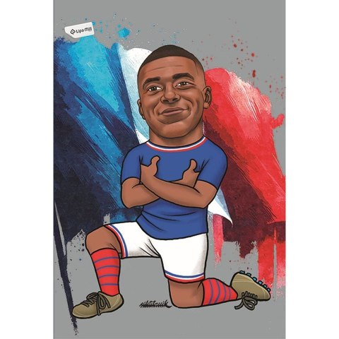 Zeszyt A4 Football icons 40k. krata Mar Mar (MM 1211640934)