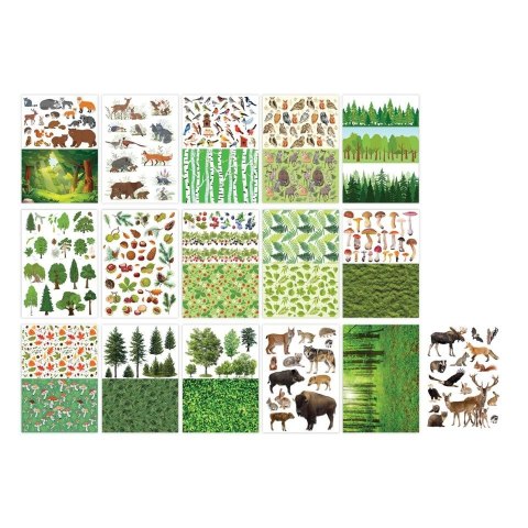 Zeszyt papierów kolorowych Forest Happy Color (HA 3808 2030-FR)