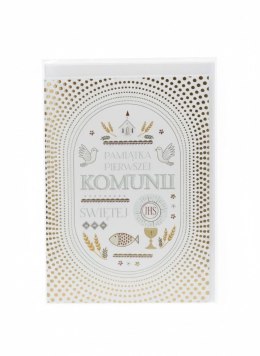 Kartka składana B6 B6 KOMUNIA KROPKI Henry (5905701485970)