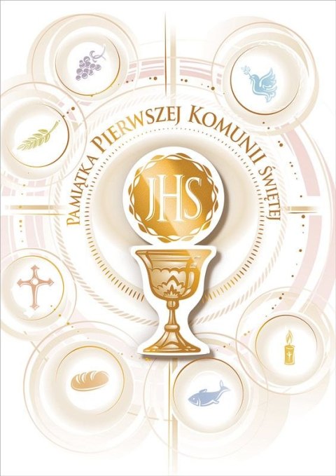 Kartka składana B6 Komunia Ab Card (5902811209809)