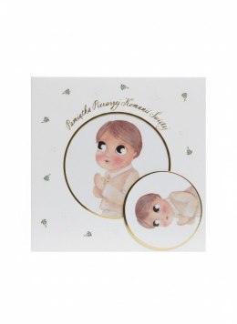 Kartka składana B6 komunia KOMUNIA KÓŁKO HS chłopak Henry (5907465664837)