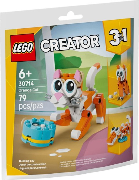 Klocki konstrukcyjne Creator 3w1 Rudy kot Lego (30714)
