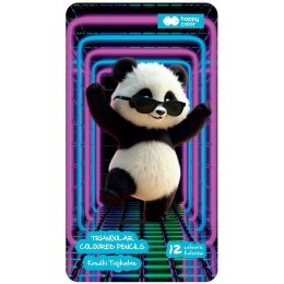 Kredki ołówkowe Panda 12 kol. Happy Color (HA 2313 13MP M12)