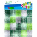 Kryształki Samoprzylepne Zielone zielone Craft With Fun (501431)