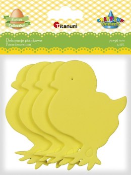 Ozdoba piankowa Craft-Fun Series Kurczaki 4 szt. Titanum (DIY-S24)