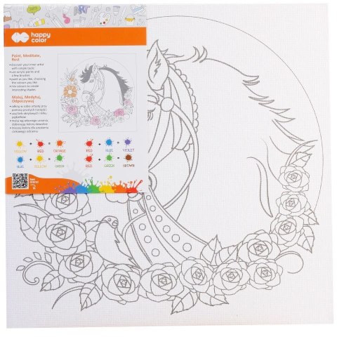 Podobrazie nadruk KOń [mm:] 250x250 Happy Color (7392 2525-HR01)