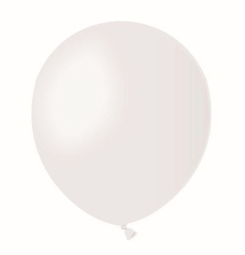 Balon gumowy pastel 100 szt biały 5cal Godan (A50/01)