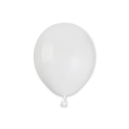 Balon gumowy pastel 100 szt biały 5cal Godan (A50/01)