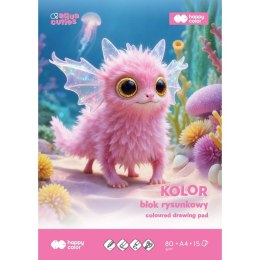 Blok rysunkowy Aqua Cuties A3 mix 80g 15k Happy Color (HA 3708 3040-09AC)