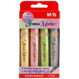 Marker permanentny Markery zapachowe, brokatowe, wkład mix Mg (MG APMV09 MIX1-BK4)