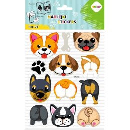 Naklejka (nalepka) 3D POP UP Dog Face&Tail Happy Color (HA 4246 1418-KA02)