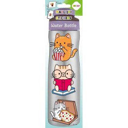 Naklejka (nalepka) WATER BOTTLE Baby cats Happy Color (HA 4211 8328-KA03)