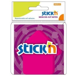 Notes samoprzylepny (karteczki) serce różowy 50k [mm:] 70x70 Stick'n (21181)