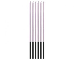 Świeczka urodzinowa Magiczny Płomień, liliowe, 3x3x150mm, 6 szt. Godan (7C-SMPL)