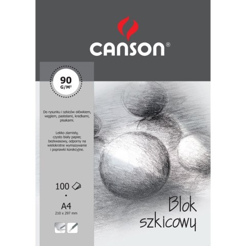 Blok artystyczny A4 90g 100k Canson (100554885)